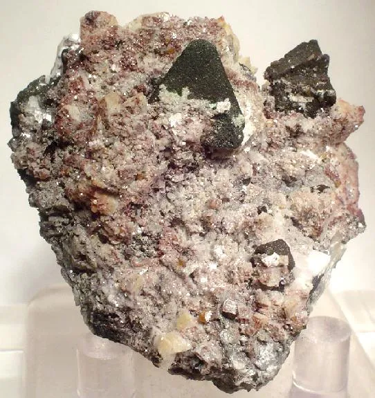 Tennantite, Wulfenite, Dolomite image