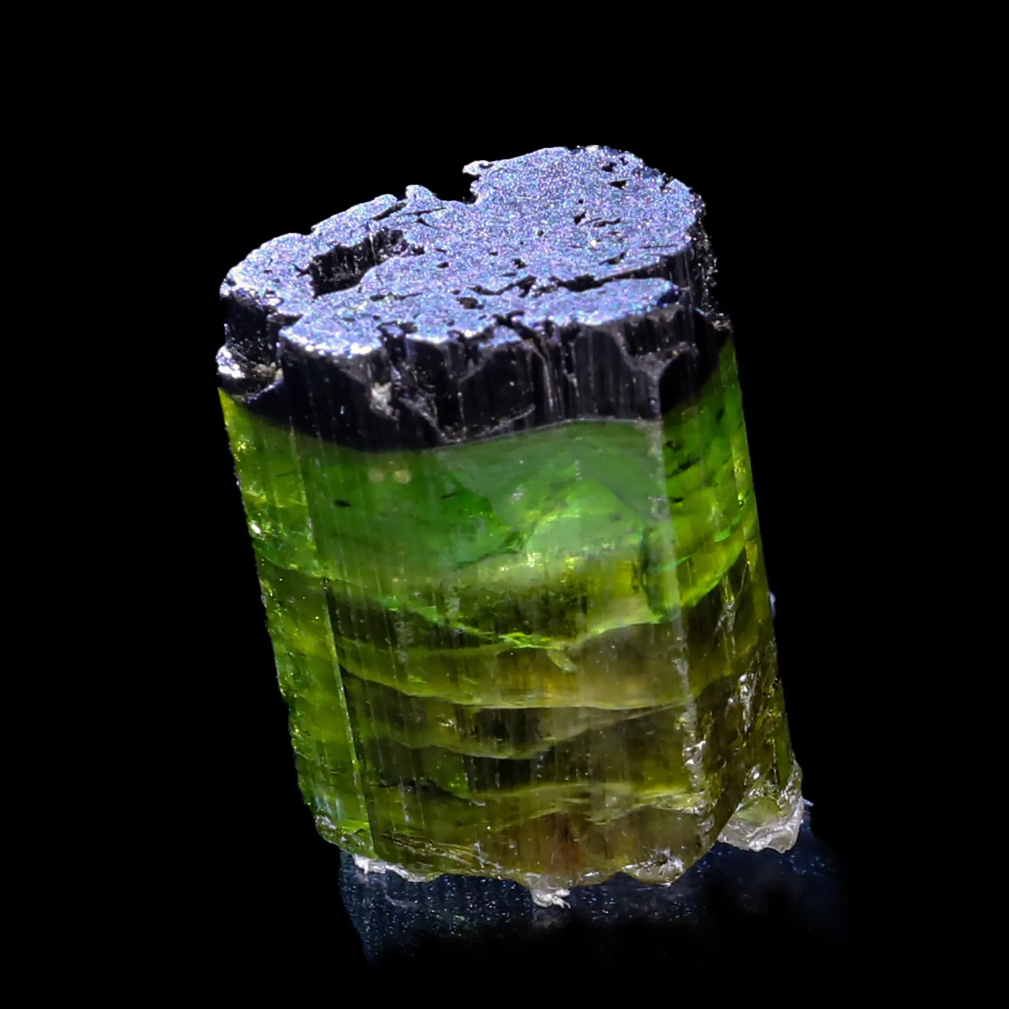 Terminated Deep Green Tourmaline Natural Mineral Specimen - image 2