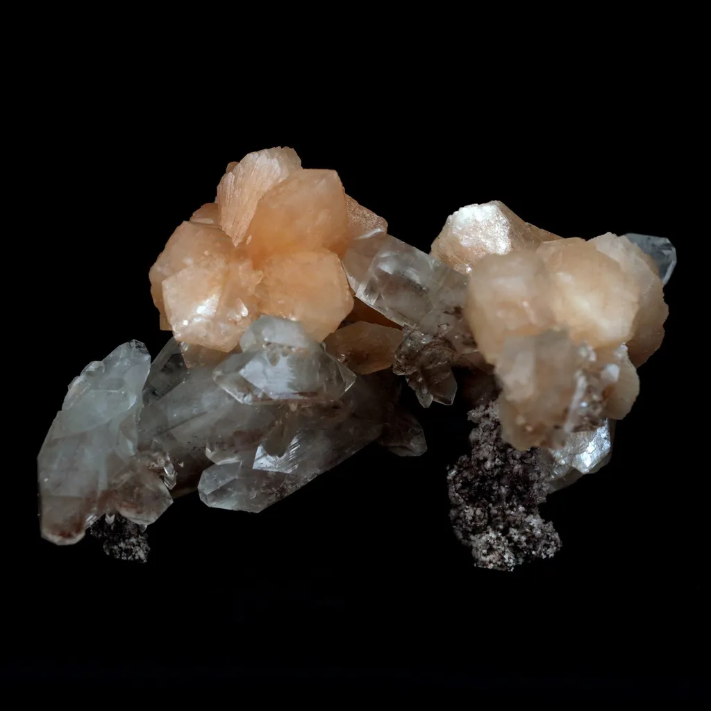 Terminated Stilbite with Apophyllite Natural Mineral Specimen image