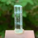 Terminated Visible DNA Helix Aquamarine Crystal From Shigar Pakistan - 2.45 Grams - image 3