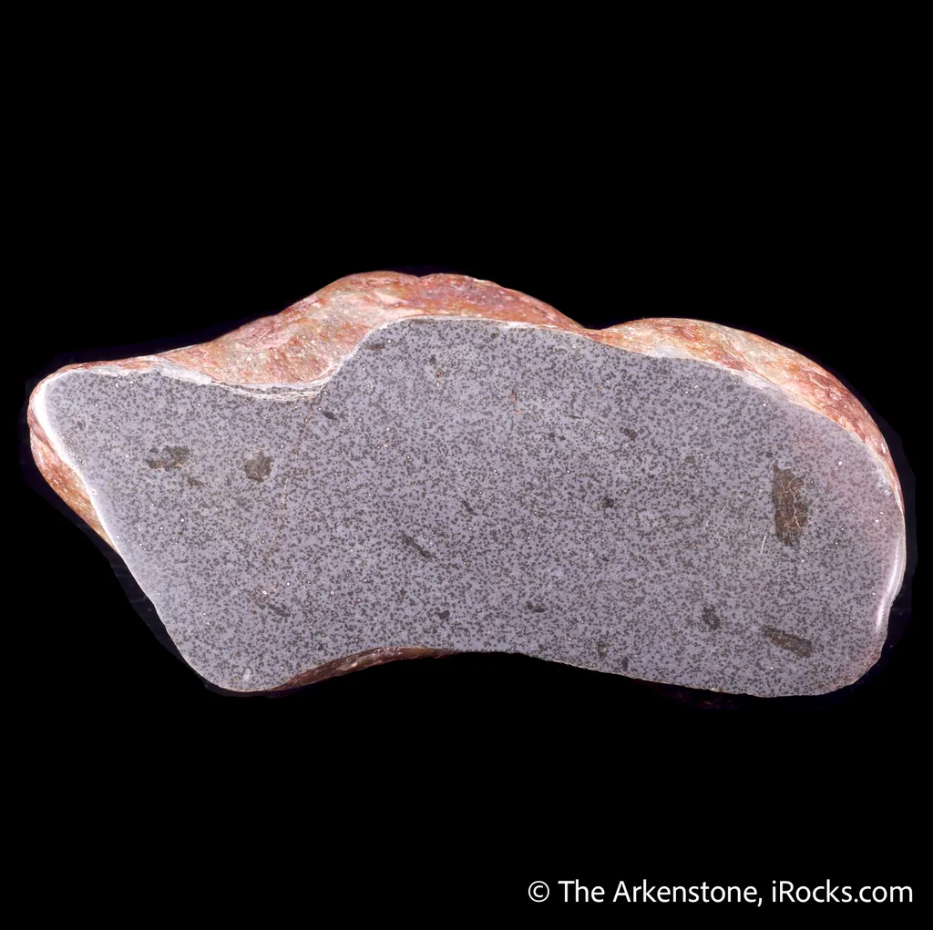 Terrestrial Native Iron in basalt (polished, TL) - image 4