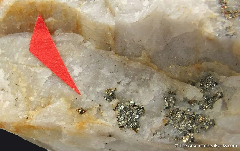 Tetradymite and Gold image