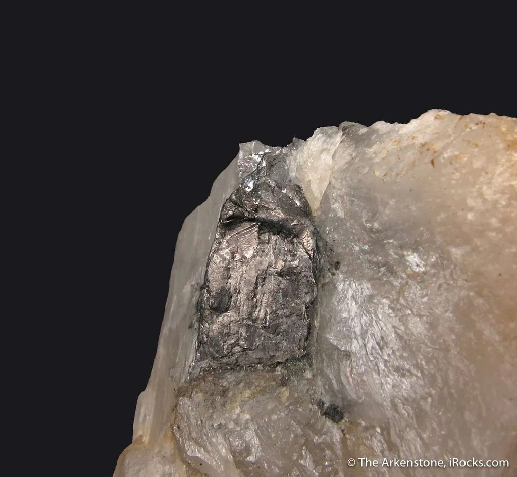 Tetradymite in Quartz (circa 1800's) - image 5