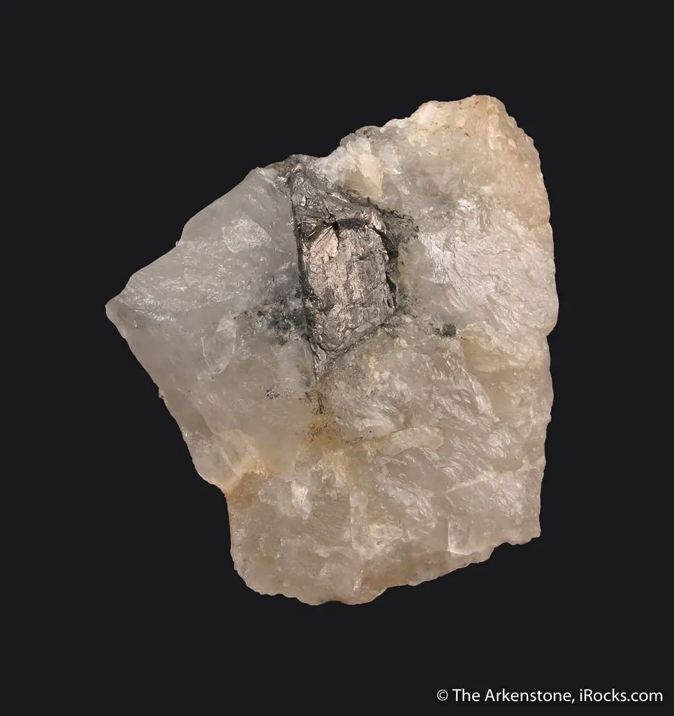 Tetradymite in Quartz (circa 1800's) - image 2