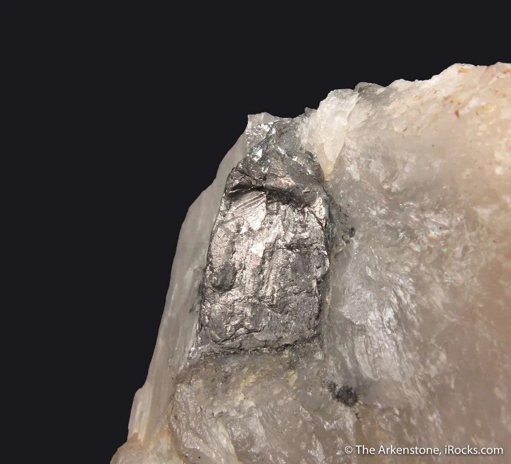 Tetradymite in Quartz (circa 1800's) - image 3