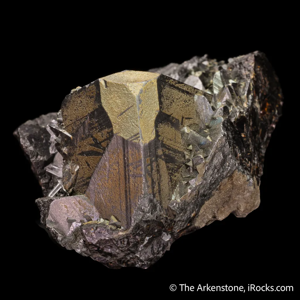 Tetrahedrite-(Fe) with Chalcopyrite on Tennantite - image 6