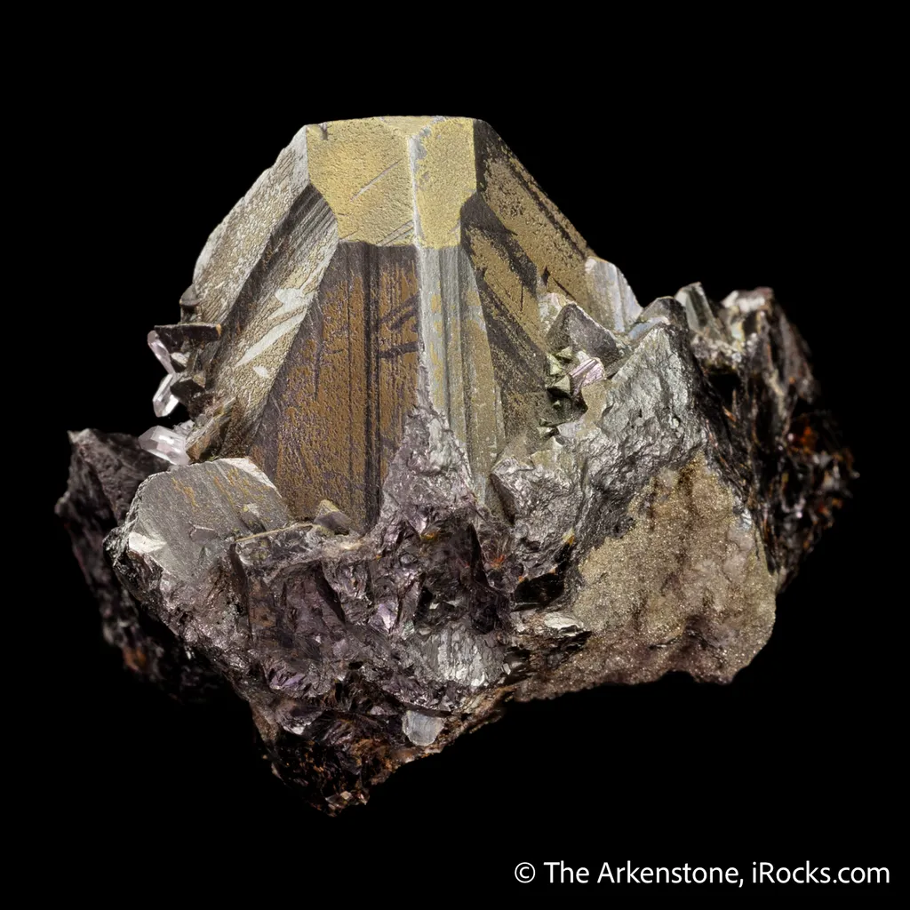 Tetrahedrite-(Fe) with Chalcopyrite on Tennantite - image 5