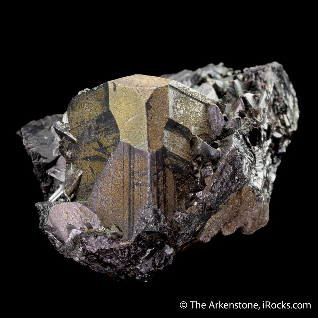 Tetrahedrite-(Fe) with Chalcopyrite on Tennantite - image 4