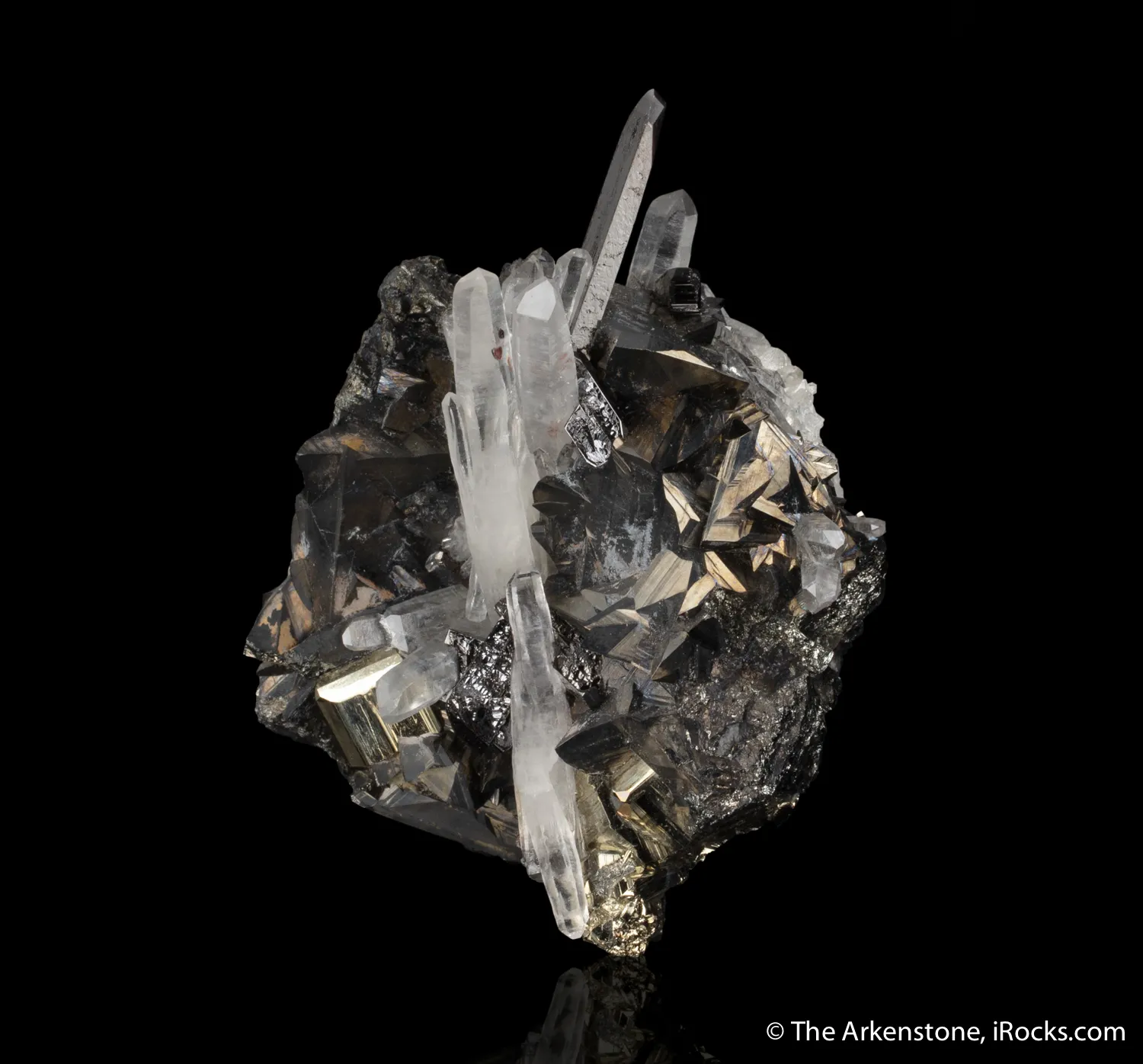 Tetrahedrite, Hubnerite, Quartz and Pyrite - image 4