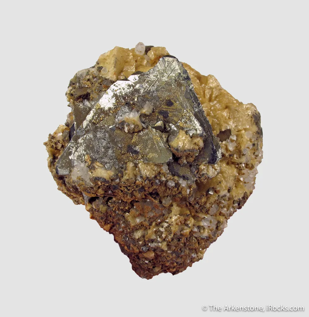 Tetrahedrite on Dolomite with Chalcopyrite - image 2