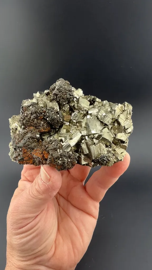 Tetrahedrite on Pyrite image