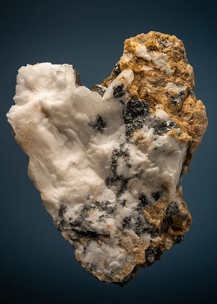 Tetrahedrite on Quartz and Siderite image