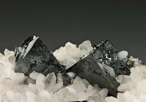 Tetrahedrite with Calcite and Quartz - image 1