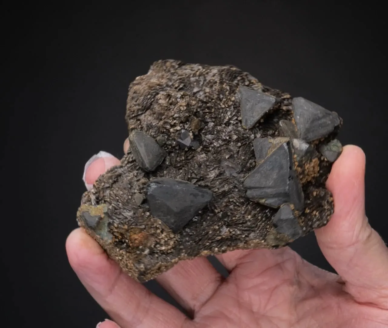 Tetrahedrite with Chalcopyrite on Siderite - image 2