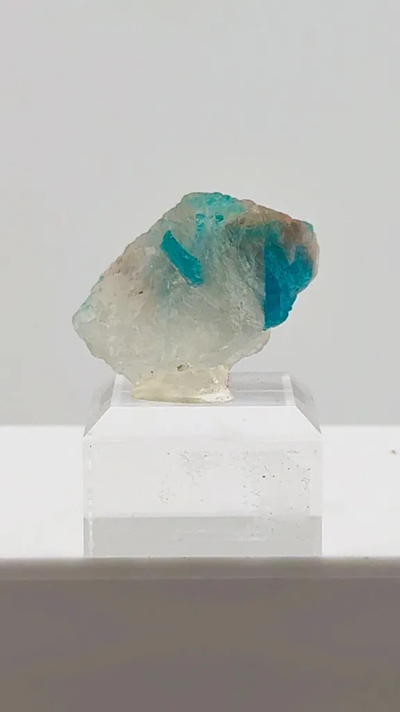 That stunning Blue Paraiba Tourmaline in Quartz from Brazil image