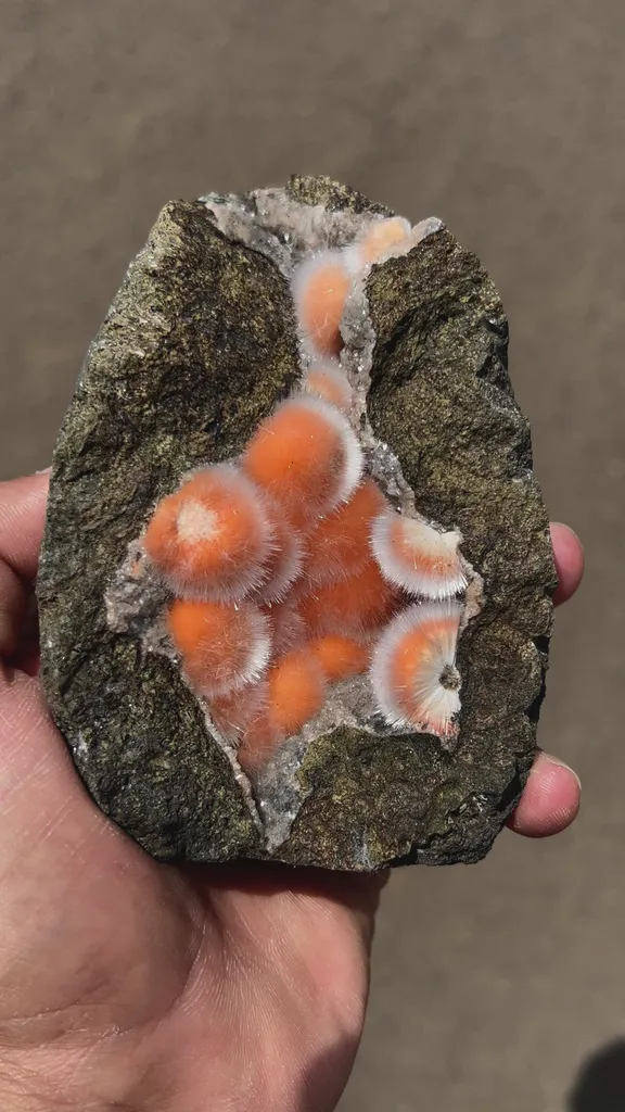 The Best and Rare Thomsonite Orange Rare Find Natural Mineral Specimen - image 7