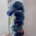 The Natural Blue Purple Phantom Fluorite comes from Yindu,Inner Mongolia 45*20*70MM - image 3
