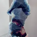 The Natural Blue Purple Phantom Fluorite comes from Yindu,Inner Mongolia 45*20*70MM - image 4