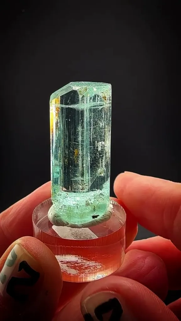 This 15.2 gram gem Aquamarine from the legendary Shigar Valley, Skardu… image