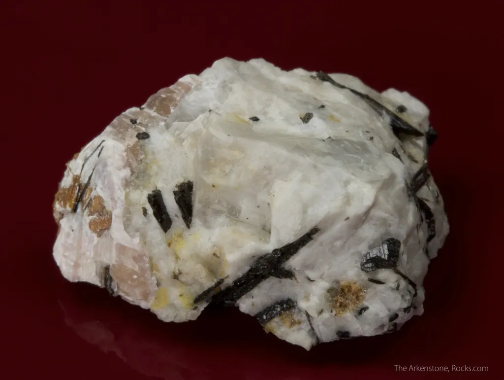 Thomasclarkite-(Y) (type locality) with Adamsite-(Y), and Aegirine on Albite - image 2