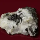 Thomasclarkite-(Y) (type locality) with Adamsite-(Y), and Aegirine on Albite - image 4