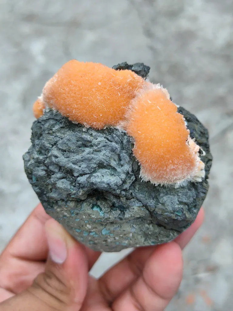 Thomsonite balls on Matrix Natural Mineral specimen - image 3