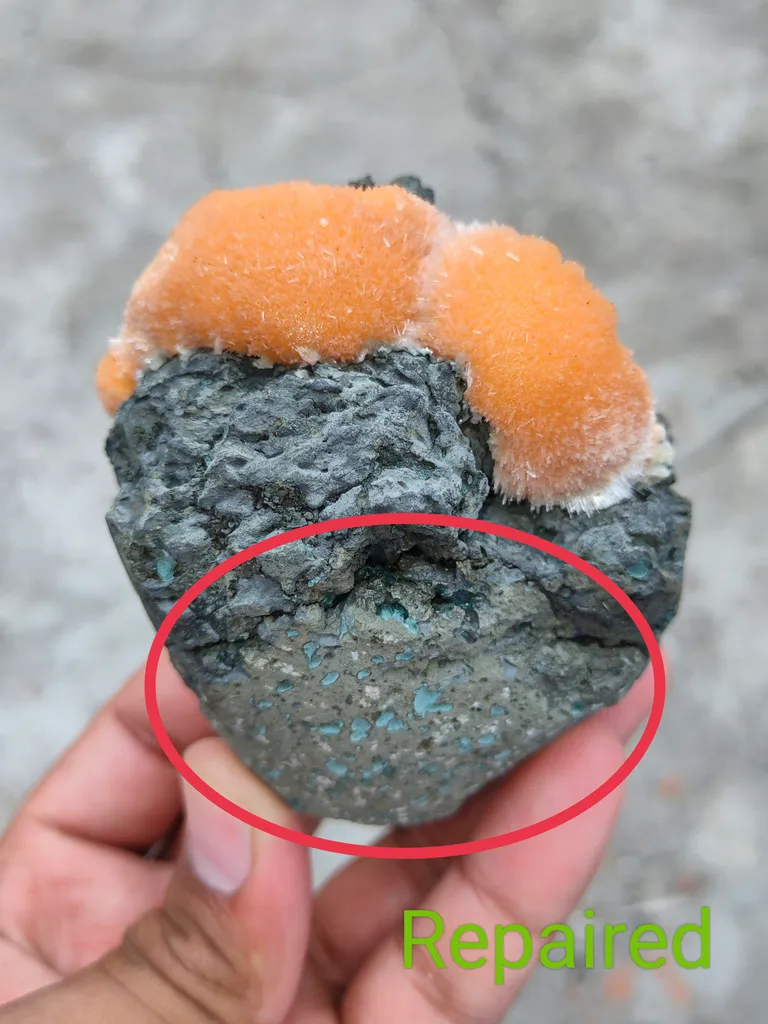 Thomsonite balls on Matrix Natural Mineral specimen - image 10