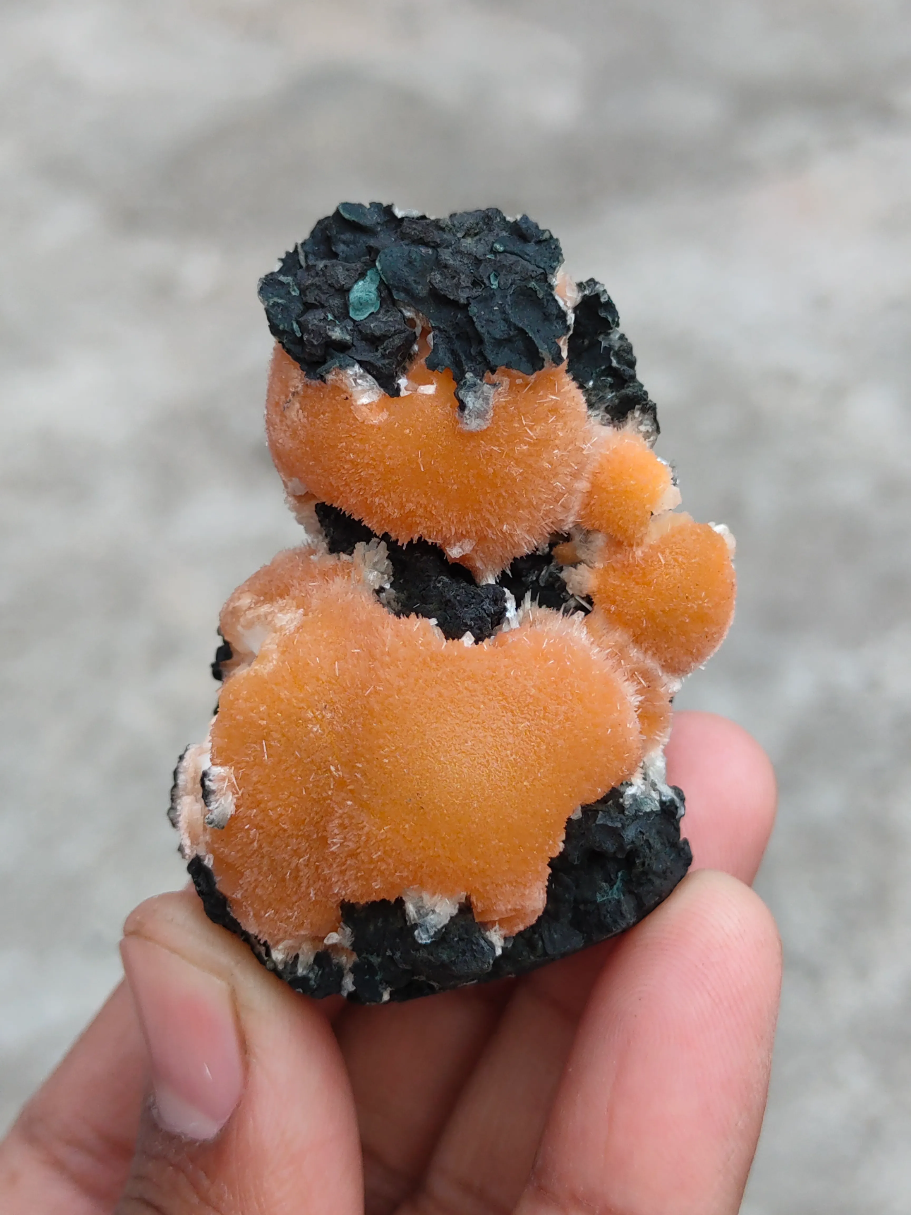 Thomsonite balls on Matrix Natural Mineral specimen - image 7