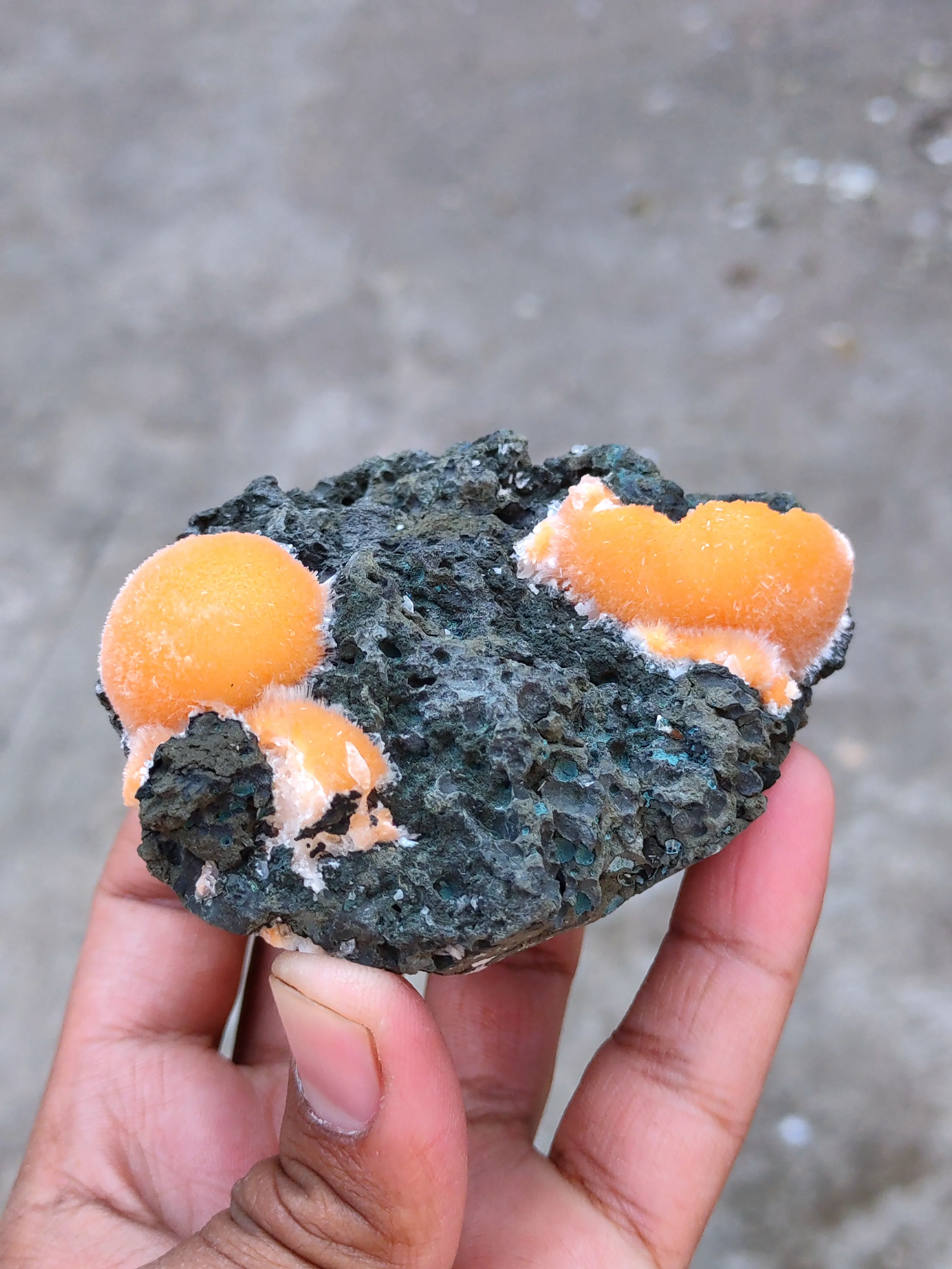 Thomsonite balls on Matrix Natural Mineral specimen - image 5