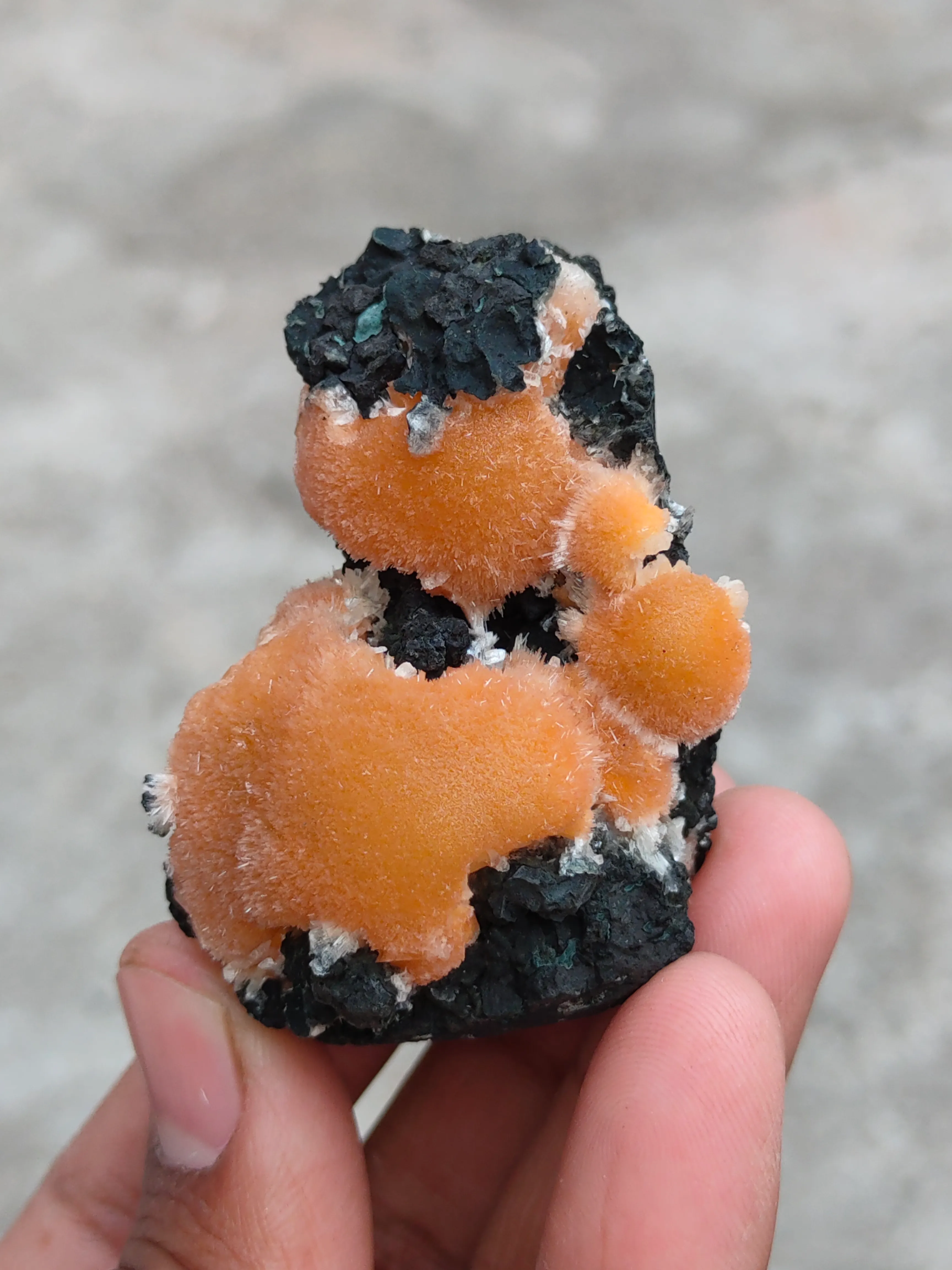 Thomsonite balls on Matrix Natural Mineral specimen - image 2