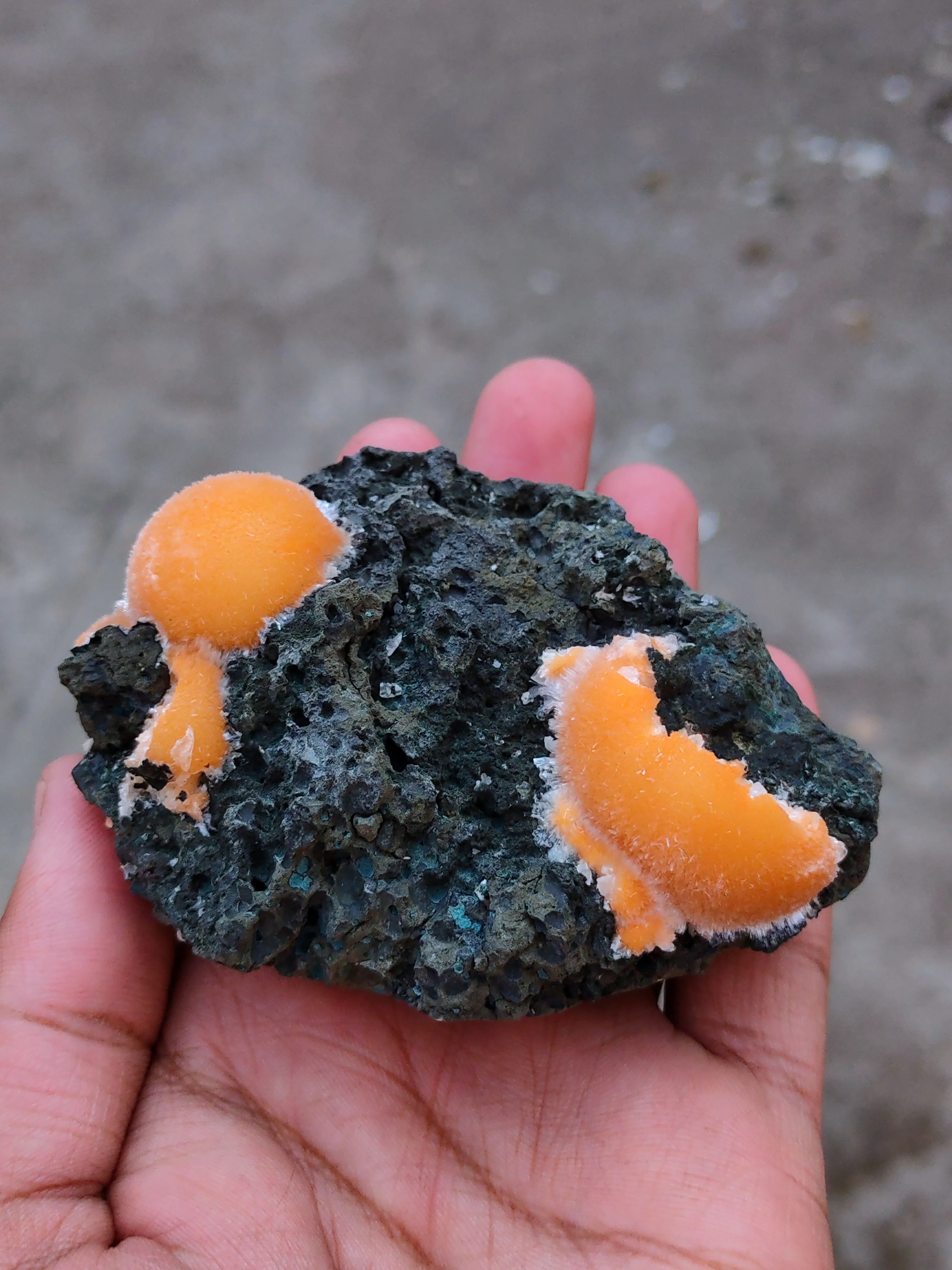 Thomsonite balls on Matrix Natural Mineral specimen - image 2