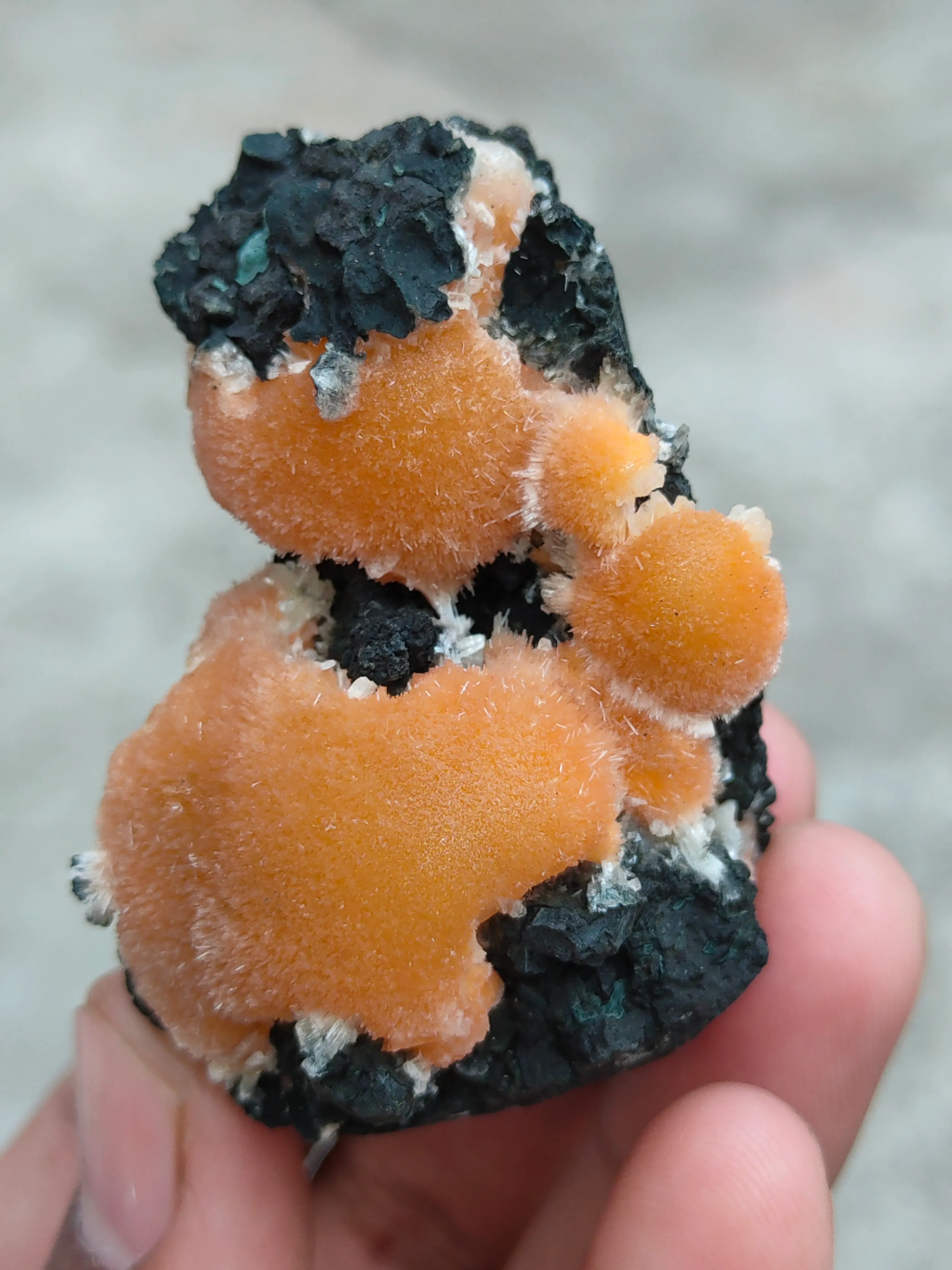 Thomsonite balls on Matrix Natural Mineral specimen - image 8