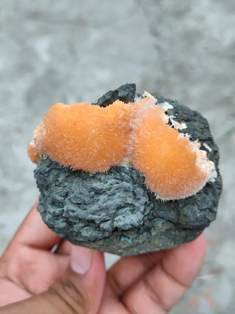 Thomsonite balls on Matrix Natural Mineral specimen - image 4
