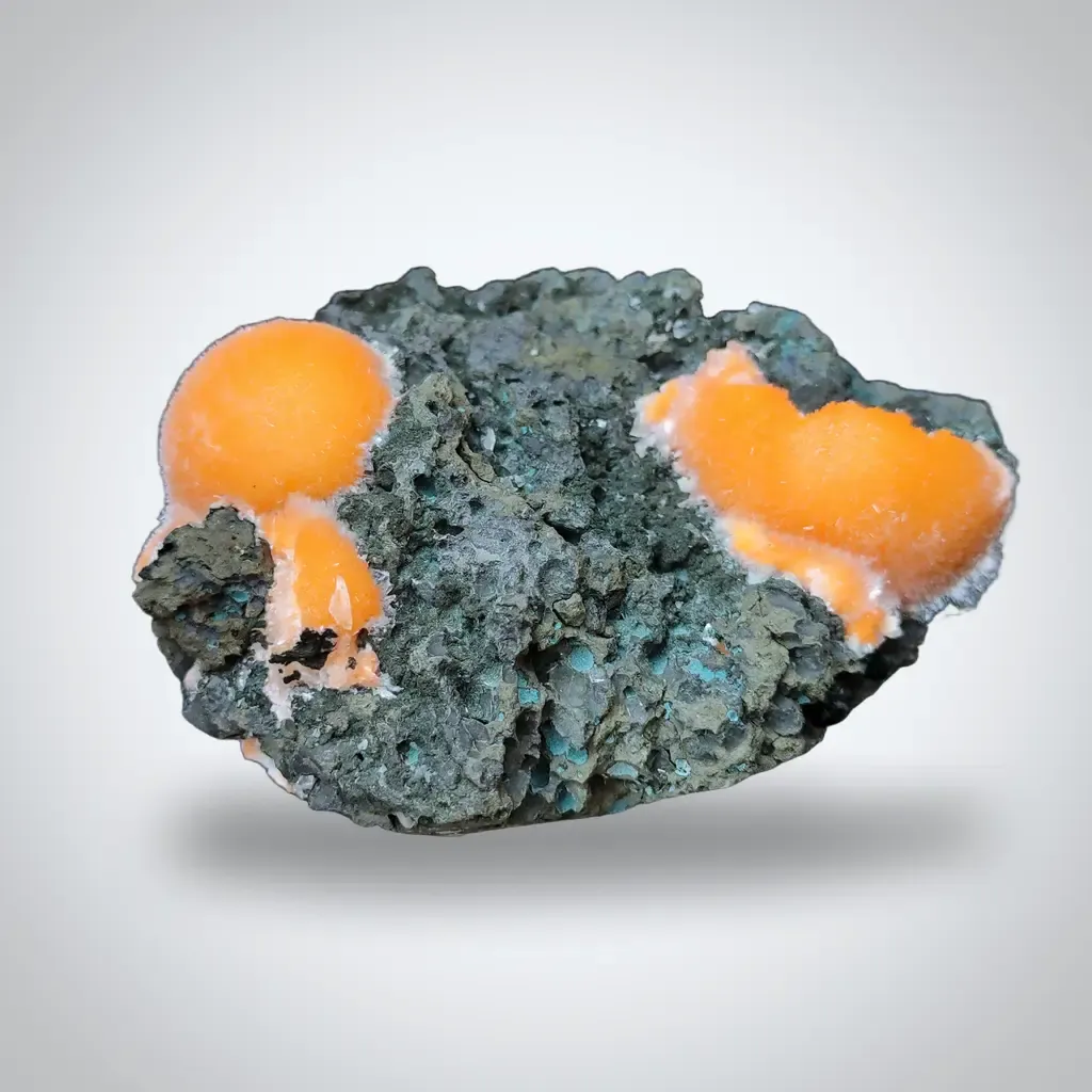 Thomsonite balls on Matrix Natural Mineral specimen