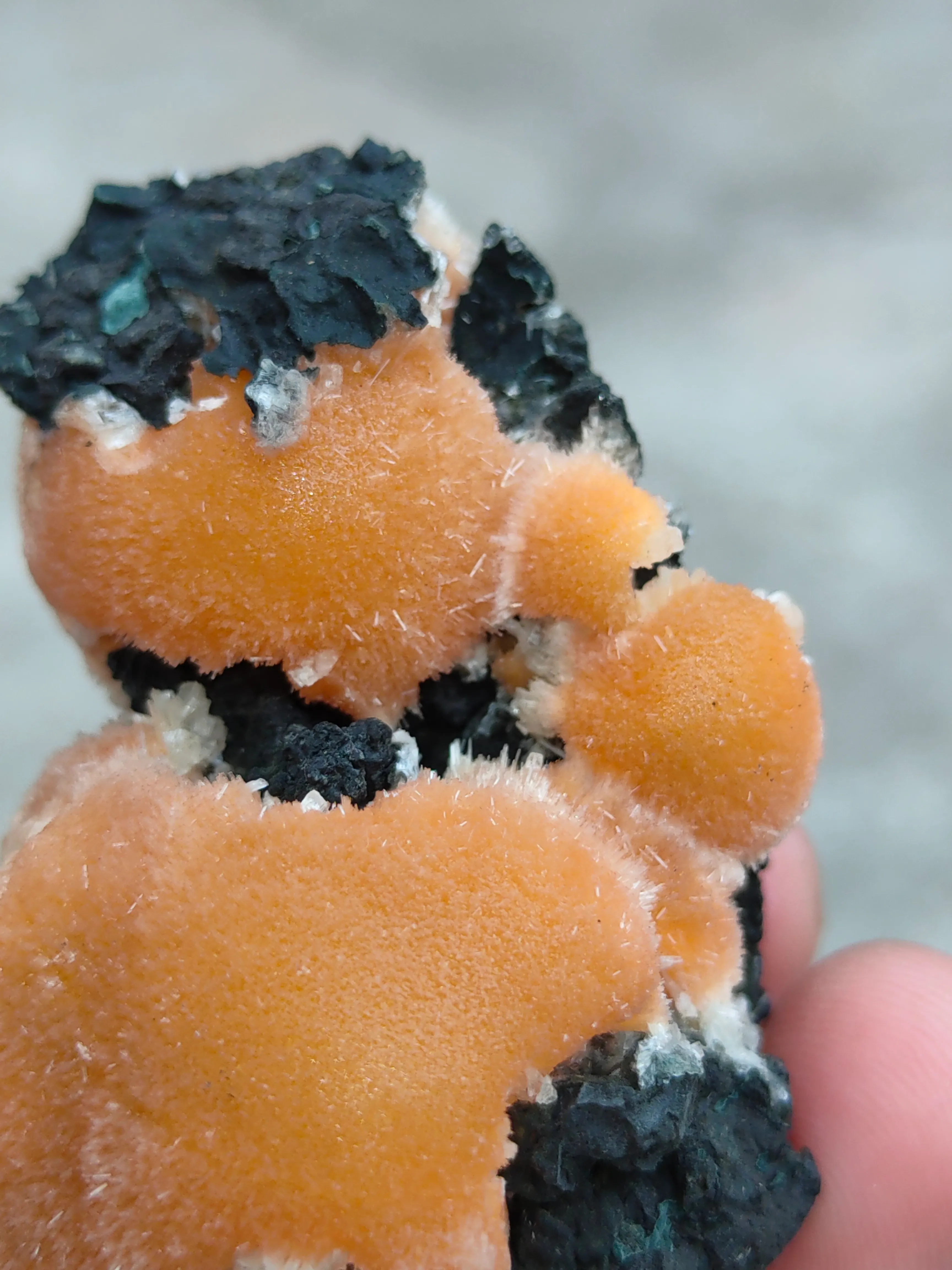 Thomsonite balls on Matrix Natural Mineral specimen - image 4