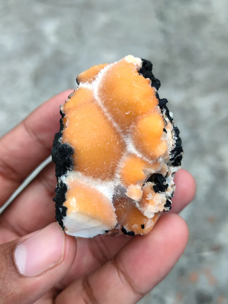 Thomsonite balls on Matrix Natural Mineral specimen - image 3