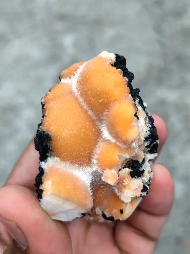 Thomsonite balls on Matrix Natural Mineral specimen - image 6
