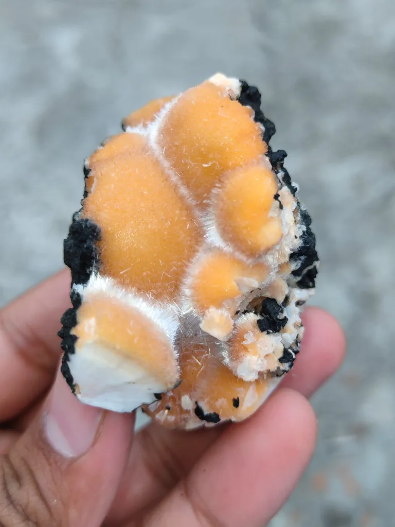 Thomsonite balls on Matrix Natural Mineral specimen - image 2