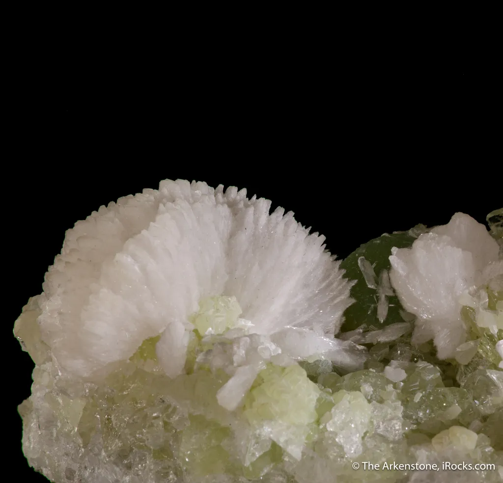 Thomsonite-Ca on Prehnite - image 2