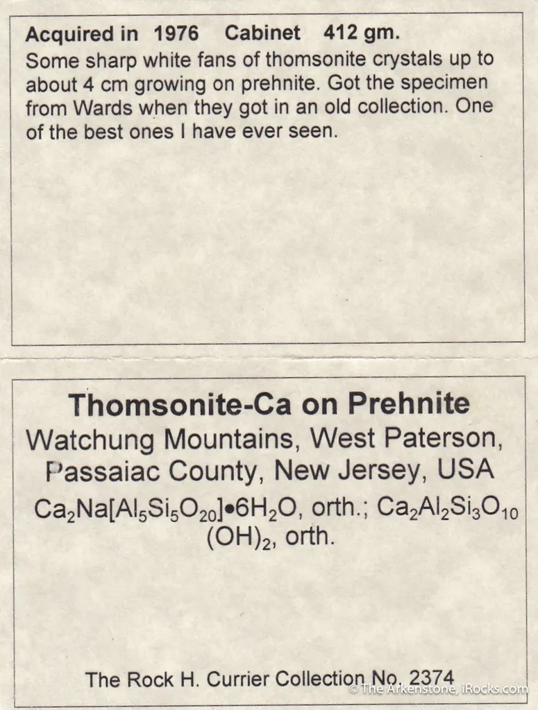 Thomsonite-Ca on Prehnite - image 4