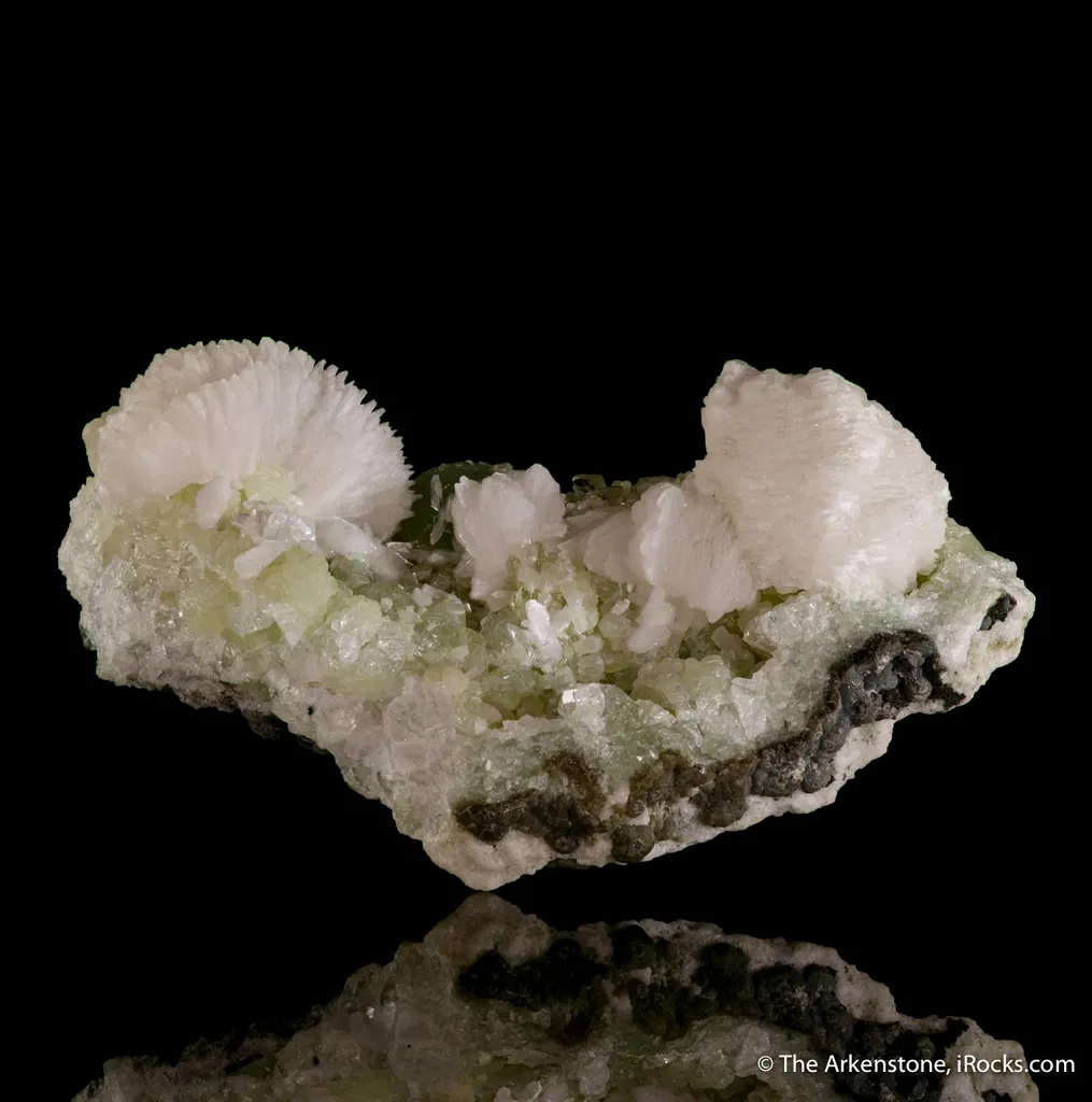 Thomsonite-Ca on Prehnite image