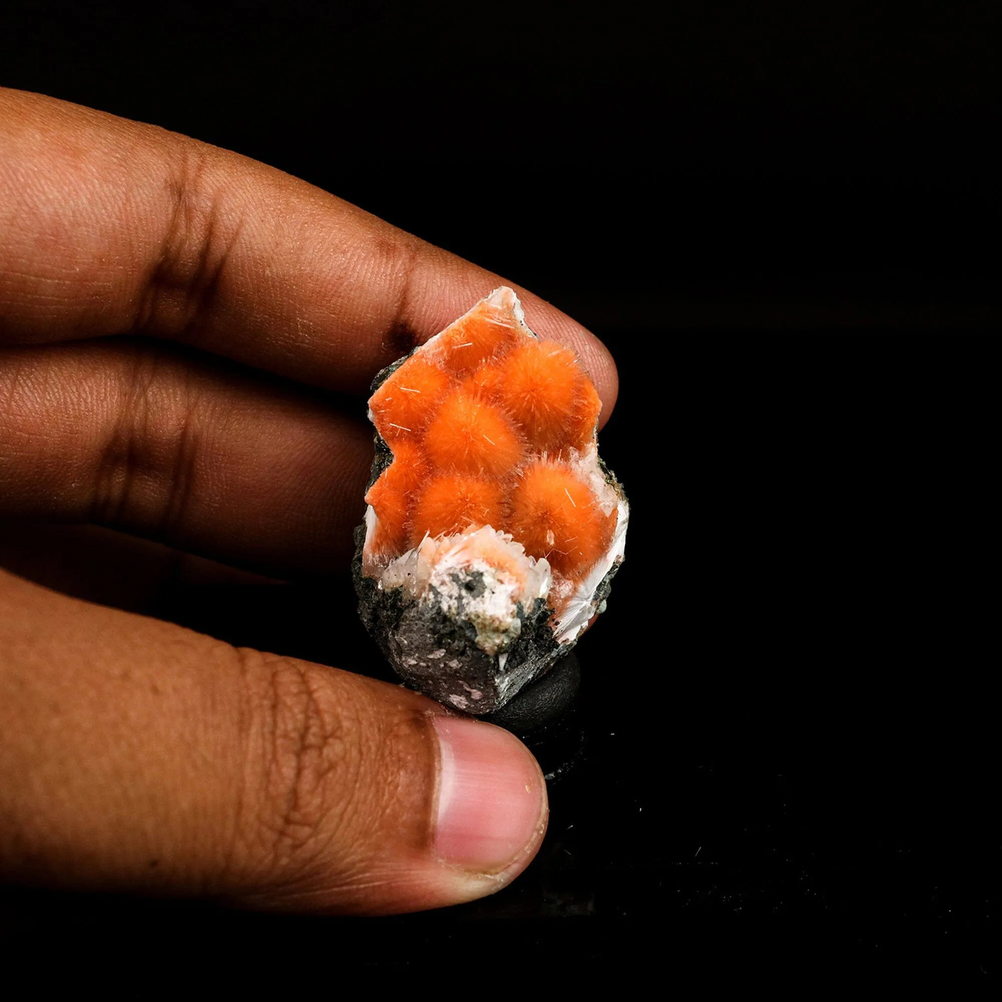 Thomsonite Deep Orange Rare, Free Standing Natural Mineral Specimen - image 4