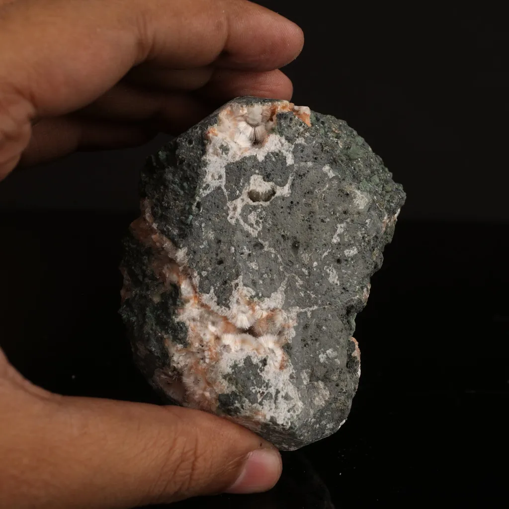 Thomsonite Orange Rare Find Free Standing Natural Mineral Specimen - image 5
