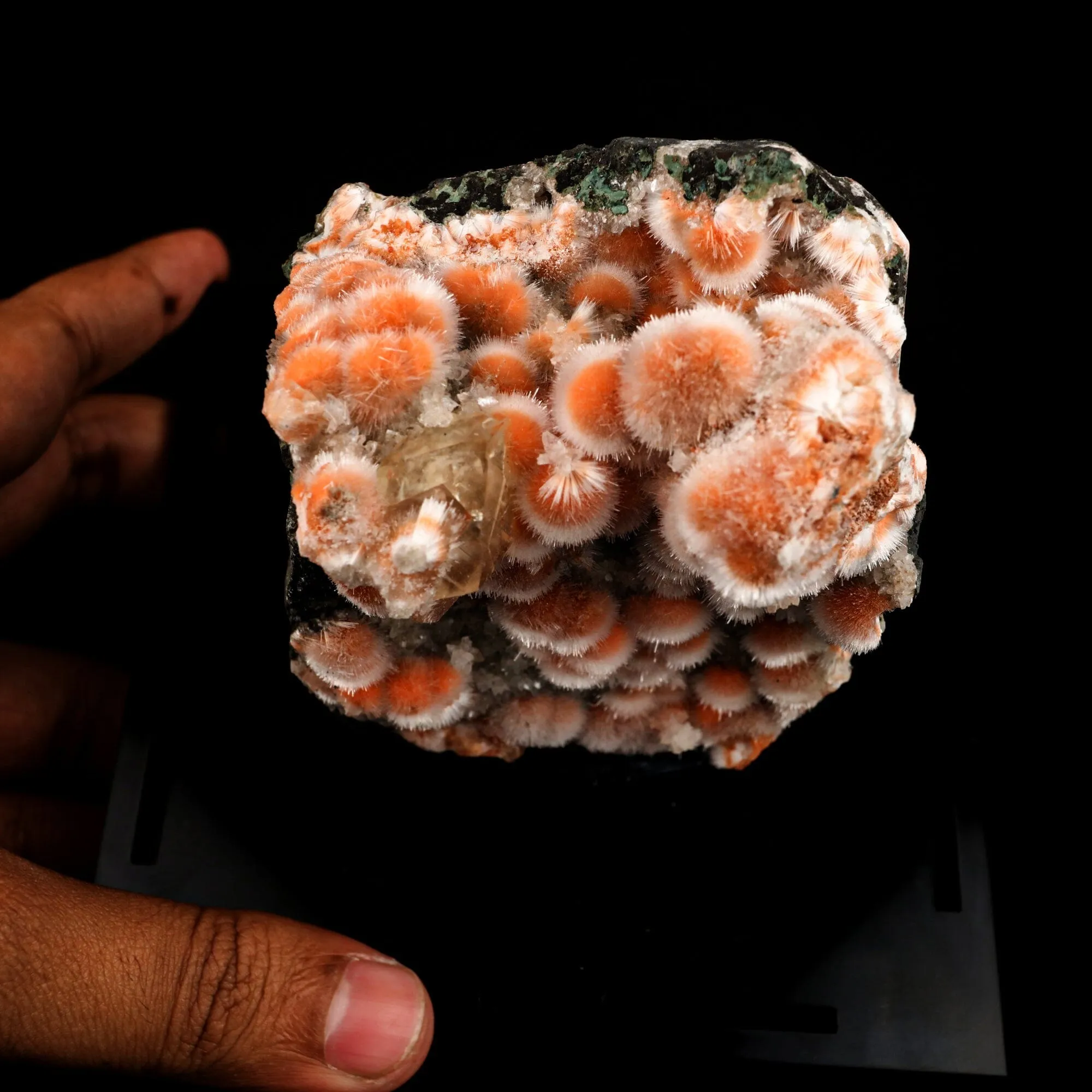 Thomsonite Orange Rare Find Free Standing Natural Mineral Specimen - image 4