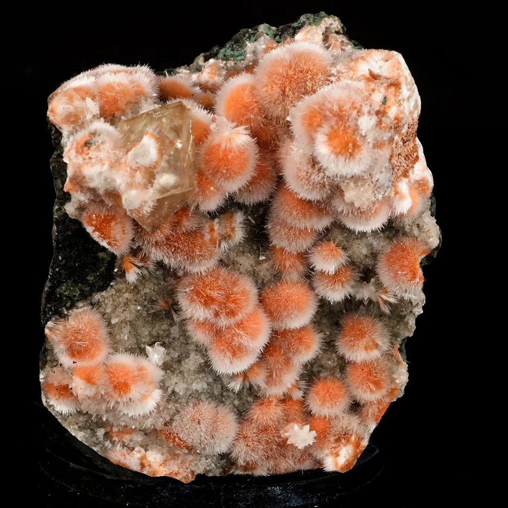 Thomsonite Orange Rare Find Free Standing Natural Mineral Specimen image
