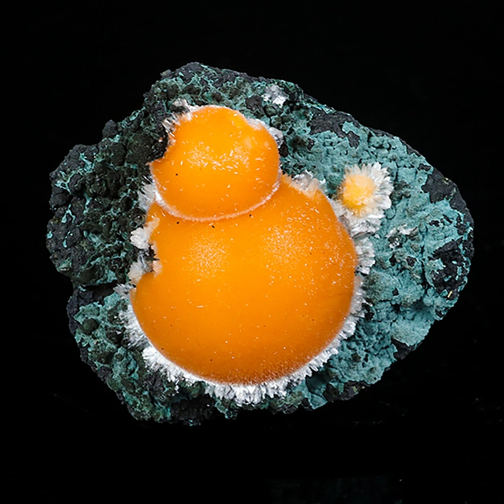 Thomsonite Orange Rare Find Natural Mineral Specimen image