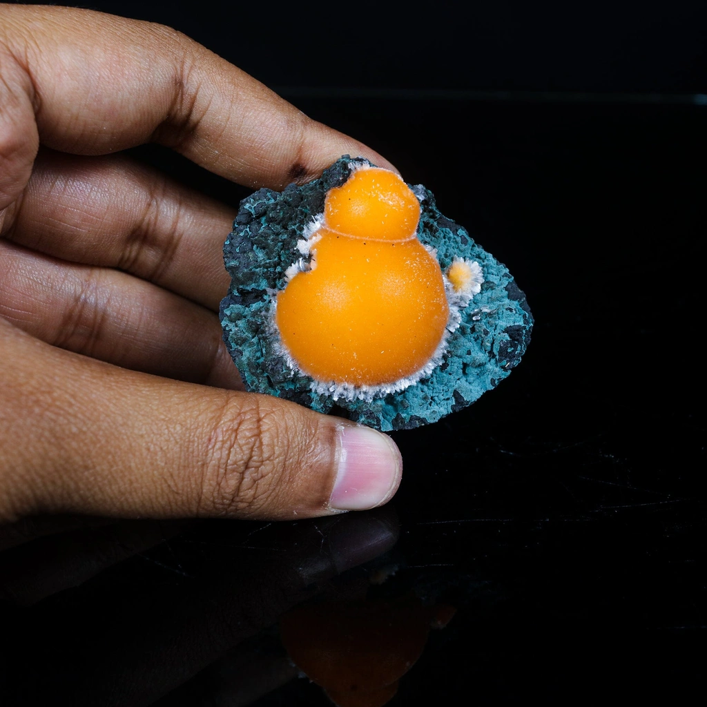 Thomsonite Orange Rare Find Natural Mineral Specimen - image 4