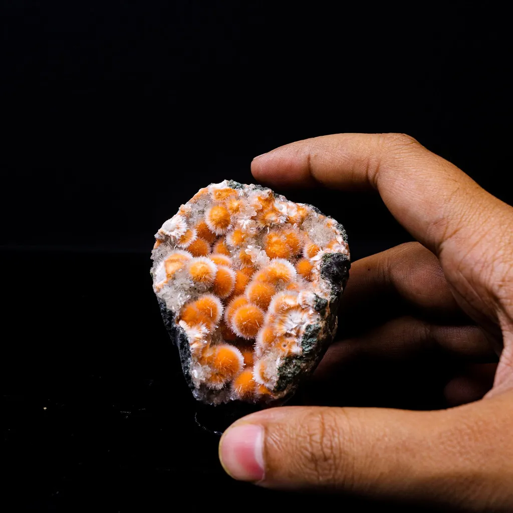 Thomsonite Orange Rare Find Natural Mineral Specimen - image 6