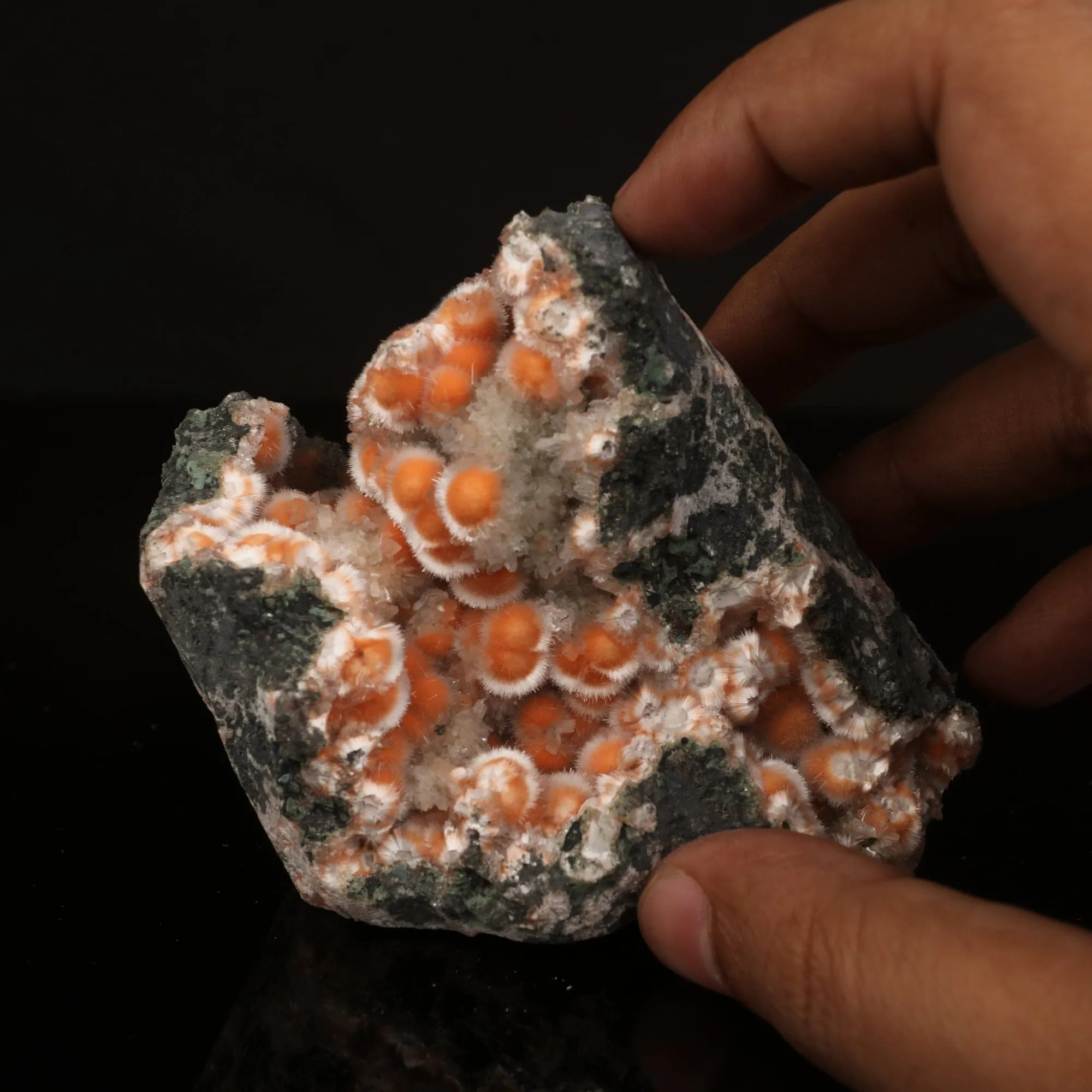 Thomsonite Orange Rare Find Natural Mineral Specimen - image 4