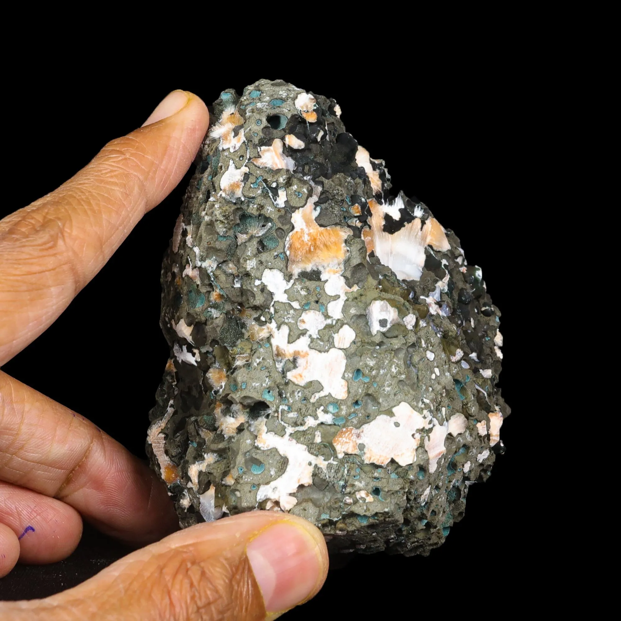 Thomsonite Orange Rare Find Natural Mineral Specimen - image 5